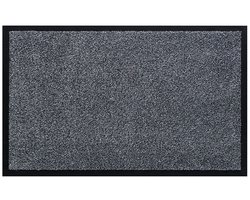Borstelshop Deurmat Binnen - Droogloopmat - Schoonloopmat - Antislip - 80 x 50 cm - Grijs