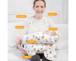 Borstvoedingskussen + **GRATIS 16Pcs ClearBaby Safety Bumper Protector*** - Nursing Pillow - Ergonomisch Voedingskussen – Comfort en Ondersteuning voor Moeder en Baby!