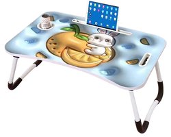BORVAT® - Kinder Laptoptafel – Opvouwbare Kindertafel met Cartoon – Bekerhouder & Tablethouder
