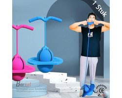 Borvat® - Sport Outdoor Games Speelgoed Kinderen Stuiterende Bal Met Handvat En Pomp Balans Platform Bouncy Sprong Pogo Bal Voor Kinderen Speeltuin - Paars