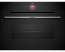 Bosch CBG7341B1 - Serie 8 - Compacte inbouwoven - 60 x 45 cm - Gezond snacken met Air Fry - Digitale bedieningsring - Zwart - Eco Clean Direct