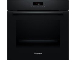 Bosch HBA571BB4 - Serie 2 - Inbouwoven - 71 L - 60 cm x 60 cm - Eenvoudig te reinigen met pyrolytische zelfreiniging - Zwart - Energieklasse A+