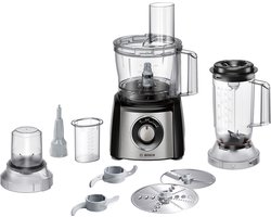 Bosch MCM3501M MultiTalent 3 - Keukenmachine - 800W - Zwart/RVS