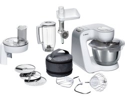 Bosch MUM5 - MUM58231 - Keukenmachine - 1000W - Keukenrobot - Keukenmixer - Mixer met Mengkom - 3,9L - Wit/Zilver
