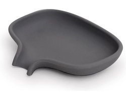 Bosign zeepbakje - Soap Saver Flow  - antraciet grijs - klein - 10,8 x 8,5 x 2 cm