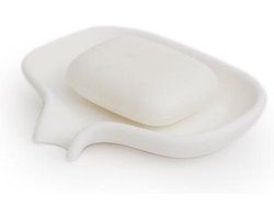 Bosign zeepbakje Soap Saver Flow - groot - 13,5 x 10,5 cm - WIT