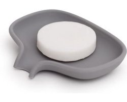 Bosign zeephouder Soap Saver Flow - GRIJS - 13,5 x 10,5 cm