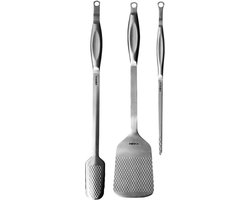 Boska Essential BBQ Tools Monaco+ - 3 Barbecue Accessoires - RVS - Giftset - Vaatwasserbestendig