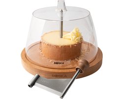 Boska Kaaskruller Amigo met Stolp - Tete de Moine kaaskruller - Tete de Moine - Chocoladekruller - 220 x 220 x 175 mm - Deels vaatwasserbestendig - Keukengerei - Keuken accessoires - 10 jaar garantie