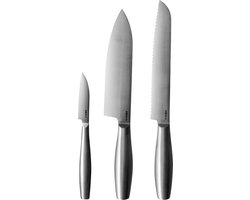 Boska Keukenmessen Copenhagen - Set van 3 - Voor elk type voedsel - Messenset - Uniek design - Vaatwasserbestendig - RVS