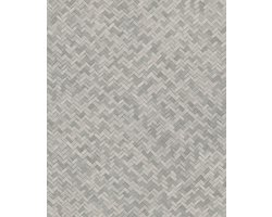 Botanica - Rotan - Bohemian - Behang - Vliesbehang - Wandbekleding -Licht Grijs - 0,53 x 10,05 M.