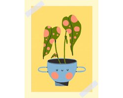 Botanical Tiger -Babykamer Poster / Kinderkamer Poster / Kaart / Vrolijke poster / Woonaccessoires / Babykamer wanddecoratie