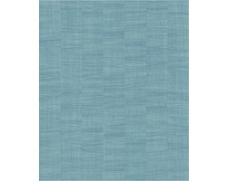 Botanical uni petrol behang (vliesbehang, blauw)