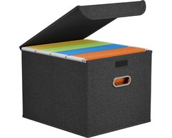 BOTC Archiefkast voor mappen - Sorteerbakken - Bureau Organizer - Kantoor organizer - Zwart
