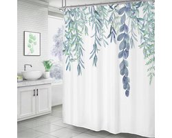 BOTC Douchegordijn Anti Schimmel - Inclusief ringen - Met gewichtsband - Premium kwaliteit - Waterdicht - 180x180cm