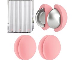 BOTC Douchegordijn gewichtjes - Set van 4 paar - Extra sterke verzwaarders - Douchegordijngewichten - Roze