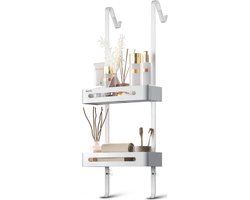 BOTC Doucherek - 2-Store - Ophangbaar doucherek - RVS - Doucherek hangend - Badkamer accessoires - Zliver