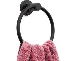 BOTC Handdoekring - Ø 16.5 cm - Handdoekring - Handdoekrek - Badkamer Accessoires - Zwart