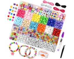 BOTC knutselen meisjes - armbandjes maken meisjes - 20kleuren - 4500-delig - Sprankelende Sieraden Maken Pakket - Kralen Set