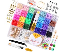 BOTC knutselen meisjes - armbandjes maken meisjes - Sprankelende Sieraden Maken Pakket - 24 kleuren en 5560-delig - Kralen Set