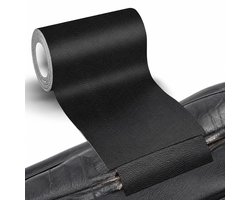 BOTC Leer Reparatie Tape - 7.6x152cm - Zelfklevende PU Leer - voor Bank, Stoel, Autozit & Meubels - Waterdicht & Slijtvast - Zwart