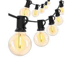 BOTC Lichtsnoer Voor Buiten en Binnen - 9 meter - 30 LED - Koppelbaar - Waterdicht - 2700K - Tuinverlichting