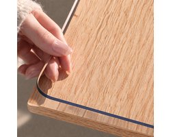 BOTC Tafelbeschermer Transparant - Transparant tafelzeil - 100x200cm - PVC - Doorzichtig Tafelzeil - Anti-slip
