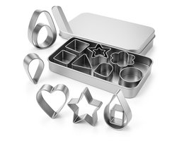 BOTC Uitsteekvorm - RVS Koekjes Uitstekers - 30-delige Koekvormen - Koekjes Bakken - Koek Vormen