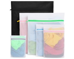 BOTC Waszakken - Wasnetten - Set van 6 - Bescherm je Wasgoed en Wasmachine - Transparant/Wit