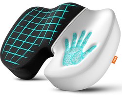 BOTC Zitkussen Orthopedisch & Ergonomisch voor Auto en Bureaustoel - Thuiswerken - Wigkussen - Stuitkussen