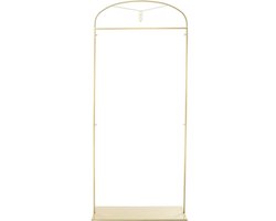Botec gouden metalen kledingrek - kledingrek metaal - dressboy - jurken en meer - 100 x 40 cm