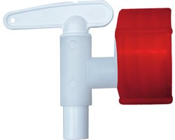 Bouchonnerie Jocondienne 460 waterkraan, kunststof, rood en wit