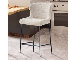 Bouclé Barkruk Alpha Beige