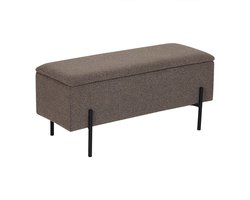 Bouclé Hocker Ylwa Bruin