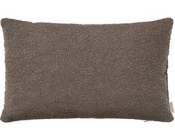 Boucle Kussenhoes Espresso | Bruin | Polyester / Acryl