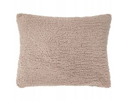 Bouclé Teddy Kussenhoes 50x70cm - Zacht & Warm - Bruin