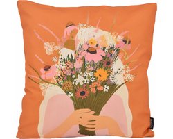 Bouquet / Boeket Kussenhoes | Katoen/Linnen | 45 x 45 cm