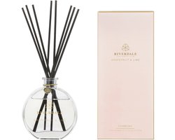 Boutique Geurstokjes Grapefruit & Lime 90ml roze