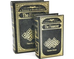 Boutique Trukado - Opbergbox boek - Opbergboeken set The Financier - opbergboek - Theodore Dreiser