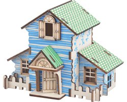 Bouwpakket DIY Diorama Forest Cottage Boshuisje- kleur