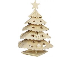Bouwpakket Kerstboom- hout