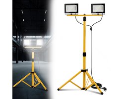 Bouwplaats LED schijnwerper 50W – Krachtige koud witte verlichting – IP66 waterdicht voor buitengebruik en werk