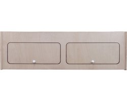 Bovenkast met 2 Deuren voor een Camperbusje Centrale Verdeler Opbergruimte Lichtgewicht Berken Multiplex Ongeverfd met Soft-Close Scharnieren Drukknop Sloten Voorgeboorde Gaten en Bevestigingskit