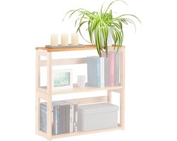 bovenstuk uitbreidbaar rek - bamboe - deksel - stabiel - robuust - 60 x 20 cm - natuur