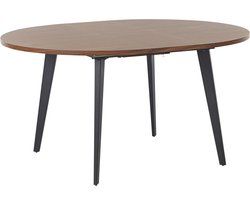 BOVINA - Uitschuifbare eettafel - Donkerhout - 120/150x120cm - MDF