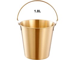 Bovista Champagne Emmer - Champagnekoeler - Champagneschaal - Drankemmer - Champagne Bowl - Drankkoeler - Goud 1.8L