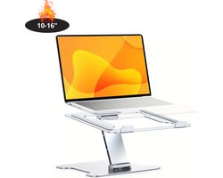 Bovista Ergonomische Laptop Houder - Laptop Standaard - Verstelbaar - Verhoger - Stand - Laptoptafel - Zilver