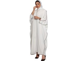 Bovista Gebedskleding Dames - Abaya - Islamitische Kleding - Khimar - Jilbab - Vrouw - Alhamdulillah - Wit