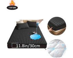 Bovista Waterdicht Hoeslaken - Beddengoed - Fitted Sheet - Bed - Zwart 110x200