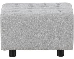 Bowie poef, hocker zwart, lichtgrijs.